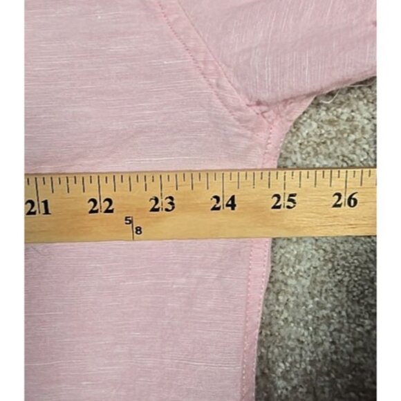 OOAK Magnolia Boho Tunic Upcycle Shacket Cover Up Cotton Linen Blend Pink Sz XL - Picture 7 of 16